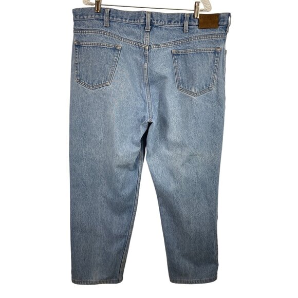 Lands' End Square Rigger Mens Size 42 x 29 Straight Fit Jeans Denim Blue - Picture 2 of 9